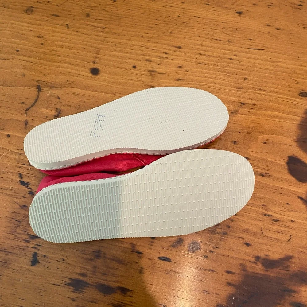 Havaianas Red Canvas Slip-On Espadrilles
